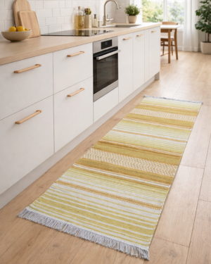 Martta puuvillamatto keltainen