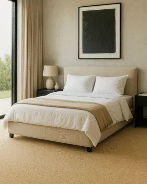 Cashmere velvet 034 beige-white mittatilaus nukkamatto