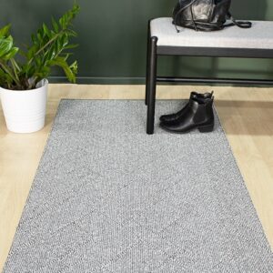 Kaarna tummanharmaa käytävämatto leveys 80cm (lead-sugar)