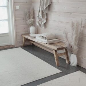 Kaarna valkoinen mittatilausmatto