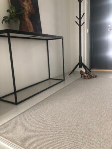 Helppohoitoinen Roba hopea eteisen matto