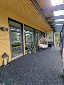 Terassimatto Manchester 77 anthracite mittatilausmatto