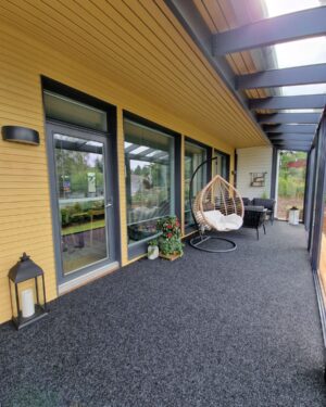 Terassimatto Manchester 77 anthracite mittatilausmatto