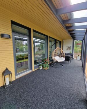 Terassimatto Manchester 77 anthracite mittatilausmatto