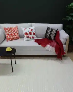 Hohde valkoinen villamatto 170x240cm