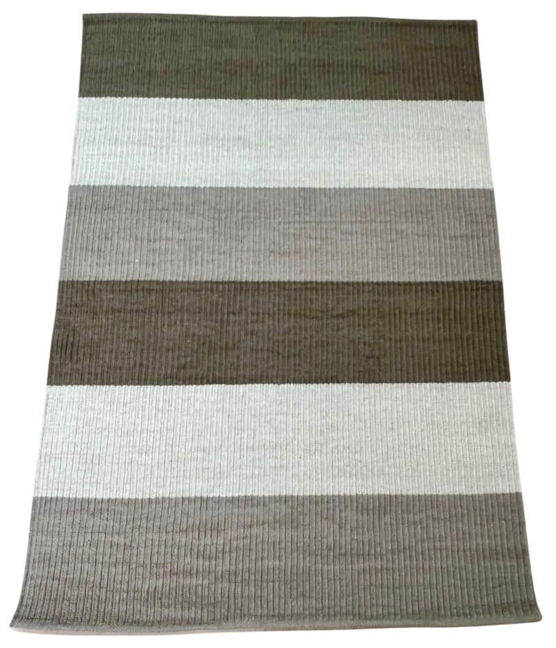 Dhurrie raidallinen beige villamatto 170x240cm