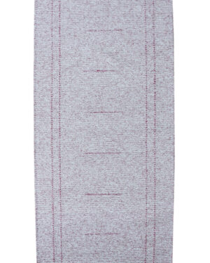 Roosa-valkoinen puuvillamatto hennoilla raidoilla koko 81x210cm