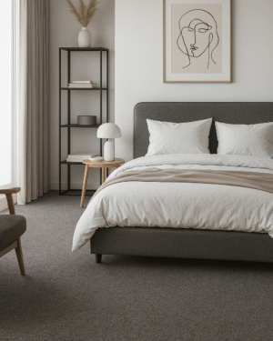 Alfa Dark grey 45 villa kokolattiamatto