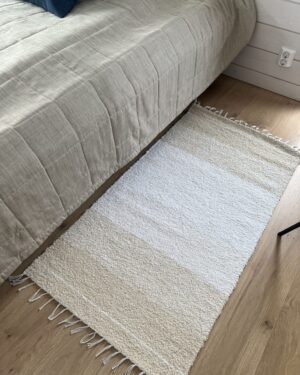 Aire valkoinen/beige puuvillamatto