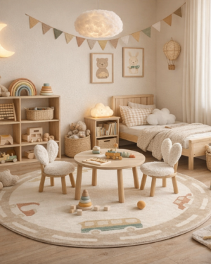 Piccolo autot pyöreä lastenmatto