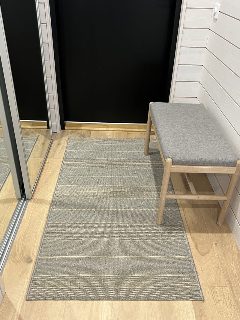Sancho grey-cream käytävämatto leveys 80cm