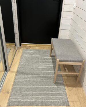 Sancho grey-sugar käytävämatto leveys 100cm