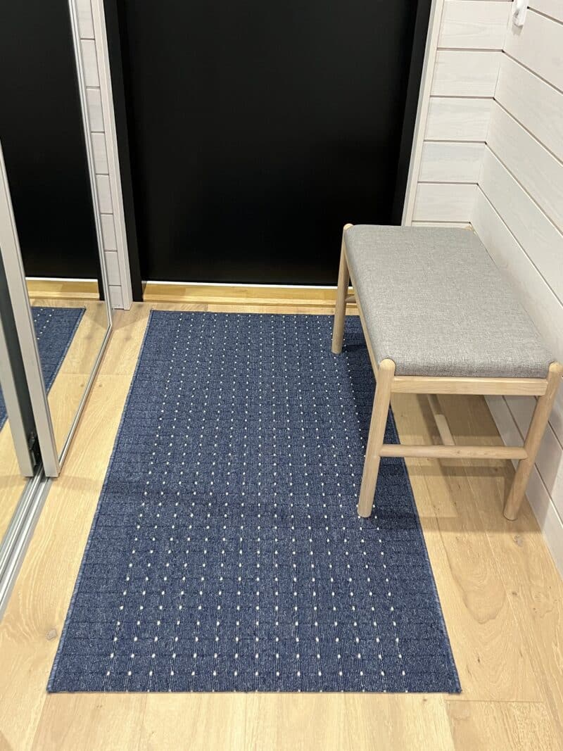 Stanford sininen käytävämatto leveys 80cm