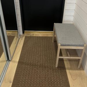 Stanford ruskea käytävämatto leveys 80cm