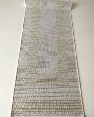 In-Carpet kotimainen valkoinen paperinaru-puuvillamatto 70x250cm