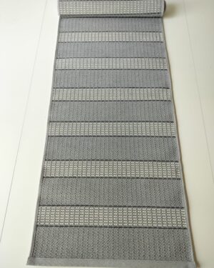 Irma ylitalo Locus harmaa puuvillamatto 80x350cm