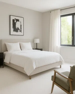 Satino kerman valkoinen 36 kokolattiamatto