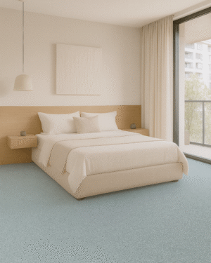 Satino turkoosi 72 kokolattiamatto