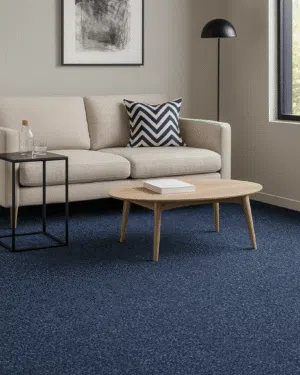 Memphis 817 sininen mittatilausmatto