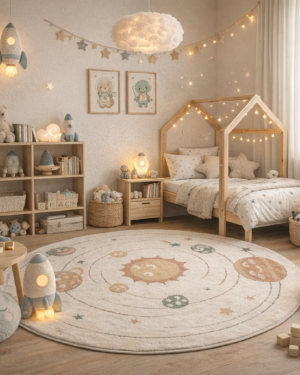 Piccolo avaruus pyöreä lastenmatto