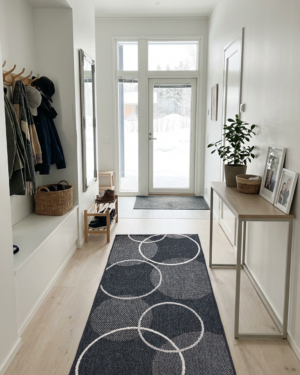 Aalto käytävämatto musta-beige 80 cm