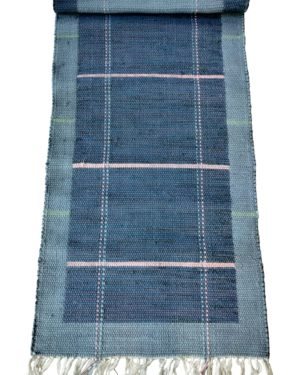 Kaija puuvillamatto, sininen 80x150 cm