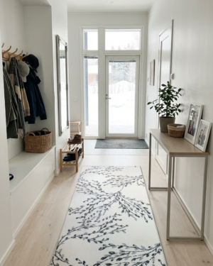 Hestia Tanssi valkoinen käytävämatto 80 cm