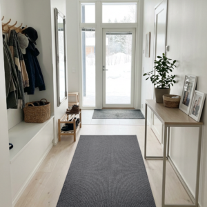 Kaarna musta käytävämatto leveys 80cm