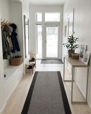 Port musta käytävämatto leveys 80cm