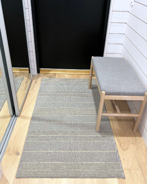 Sancho grey-cream käytävämatto leveys 80cm