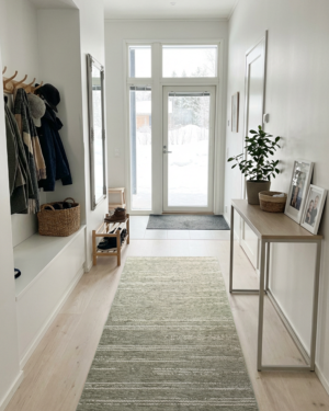 Tuohi vaaleanvihreä käytävämatto 80 cm