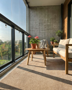 Nature 4508 76 chestnut helppohoitoinen mittatilausmatto