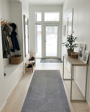 Port harmaa käytävämatto leveys 67cm (lead)