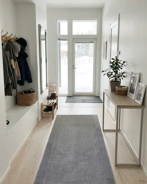 Port harmaa käytävämatto leveys 80cm (lead)
