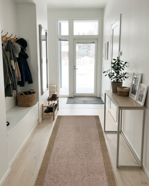 Port ruskea käytävämatto leveys 100cm