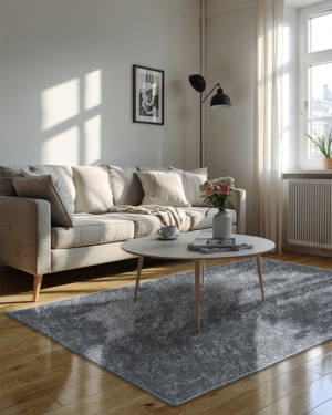 Rex anthracite/black helppohoitoinen mittatilausmatto