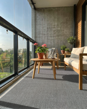 Nature Stardust Harmaa 4506 0037 helppohoitoinen mittatilausmatto