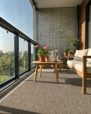 Nature Stardust Kastanja 4506 0075 helppohoitoinen mittatilausmatto