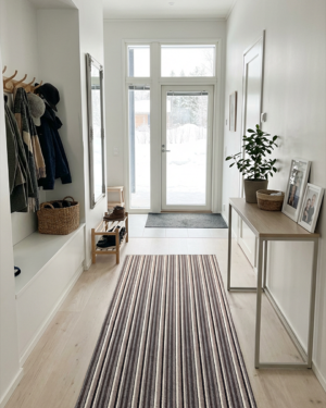 Kaneli harmaa-ruskea käytävämatto leveys 80cm