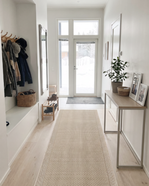 Leimu käytävämatto valkoinen 80 cm